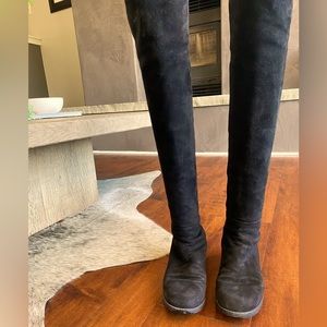 Stuart Weitzman 5050 Black Suede Boots